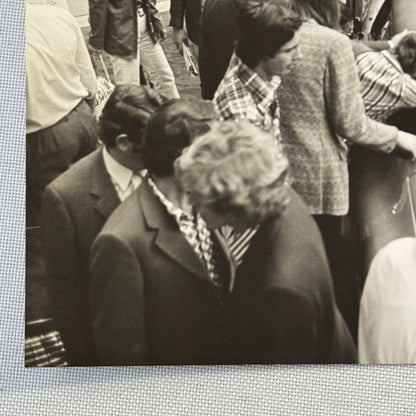 Crowd with Porsche 911 Photo Photograph Vintage