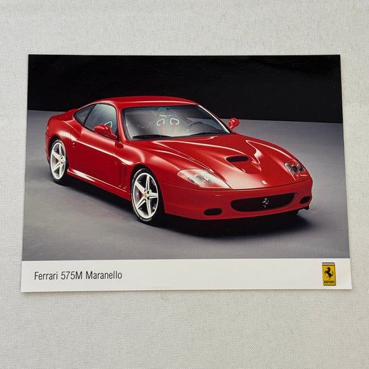 Ferrari 575M Maranello Factory Press Photo Photograph Print