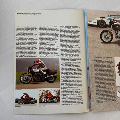 1979 BMW Motorcycle Bike Sales Brochure R100RS R100RT R100S R100T R80/7 R65