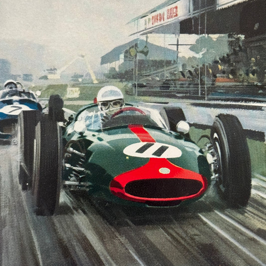 John Surtees Cooper Climax Stirling Moss Goodwood 1961 Illustration Print