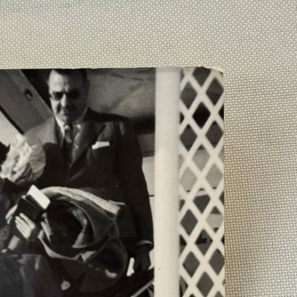 Juan Manuel Fangio Racing Driver Press Photo Photograph Print Vintage Italian