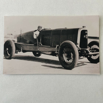 Vintage Early Racing Car and Driver Photo Photograph - Modern Era Print 