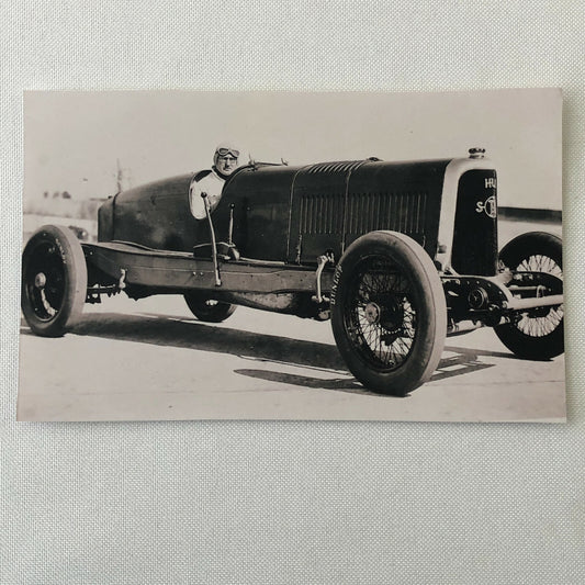 Vintage Early Racing Car and Driver Photo Photograph - Modern Era Print 