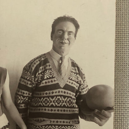 Circus Performer Clown Real photo Postcard Post Card RPPC