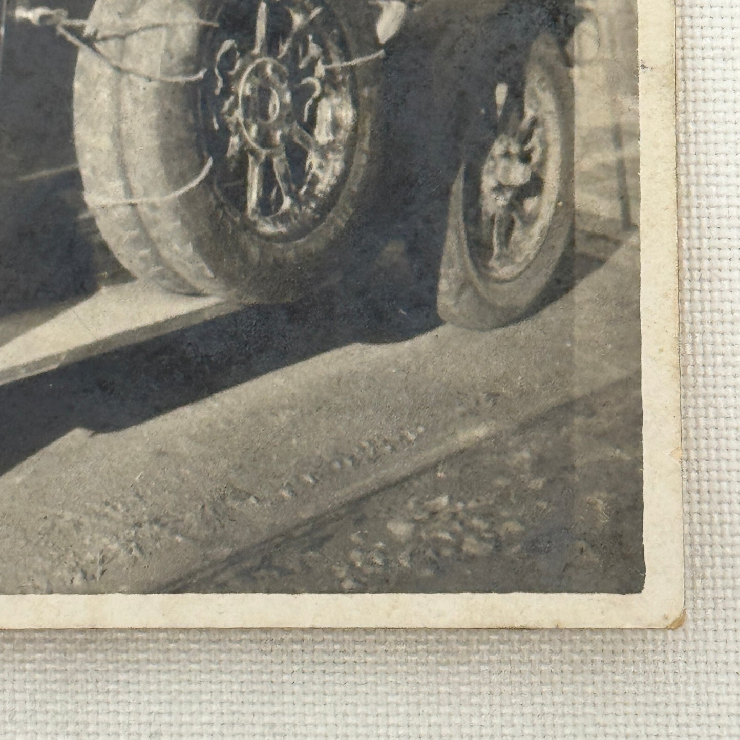 Antique Car Automobile People Italian Real Photo Postcard RPPC Photograph