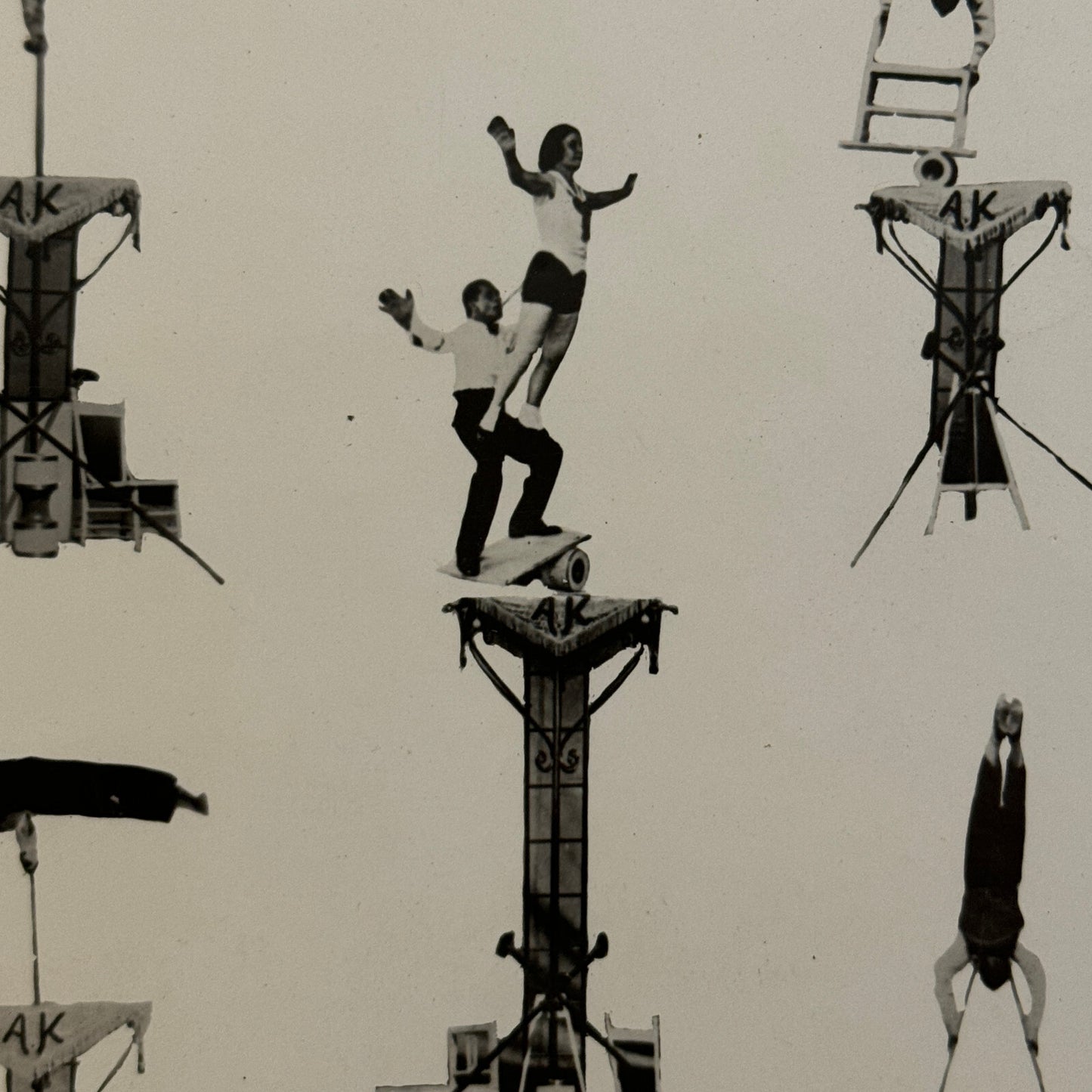 Vintage Circus Performer Act Photo Photograph The Juvelys Juggling Acrobats