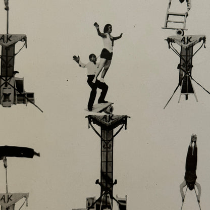 Vintage Circus Performer Act Photo Photograph The Juvelys Juggling Acrobats