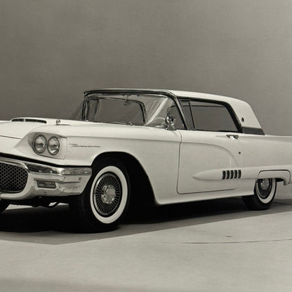 Vintage 1958 Ford Thunderbird Car Automobile Photo Photograph Modern Print