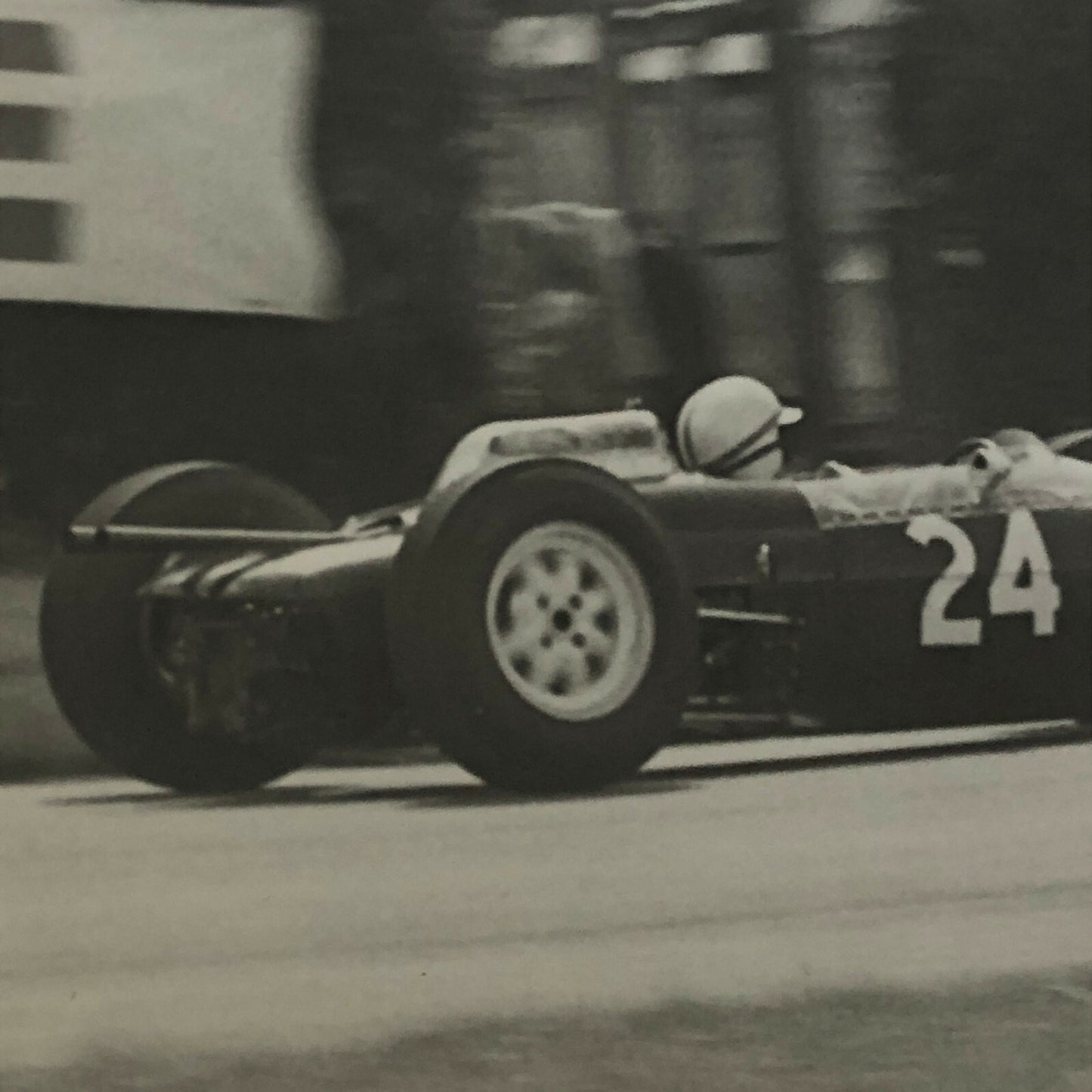 Vintage Car Racing Photo Photograph Print 