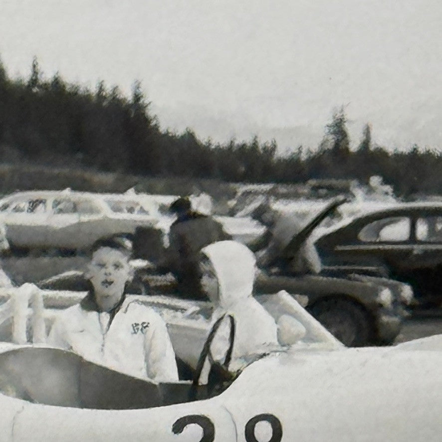 Vintage Racing Photo Oldsmobile Special Car 1959 Photograph Snapshot Motorsport