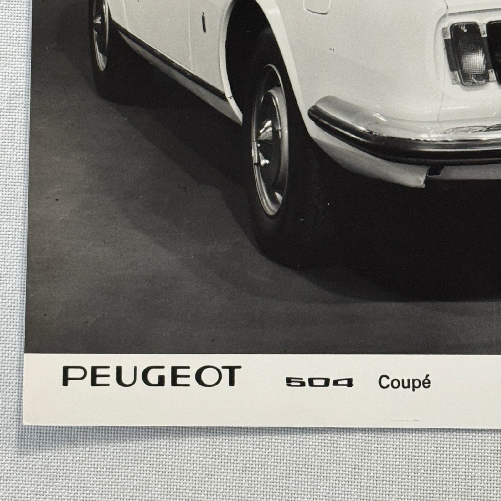 1971 Peugeot 504 Coupe Factory Press Photo Photograph Vintage
