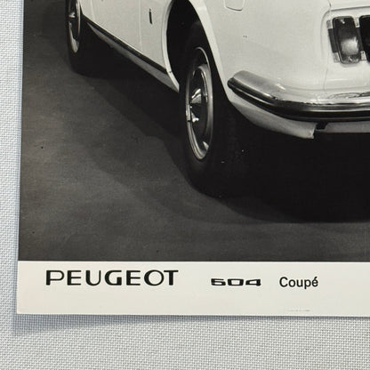 1971 Peugeot 504 Coupe Factory Press Photo Photograph Vintage