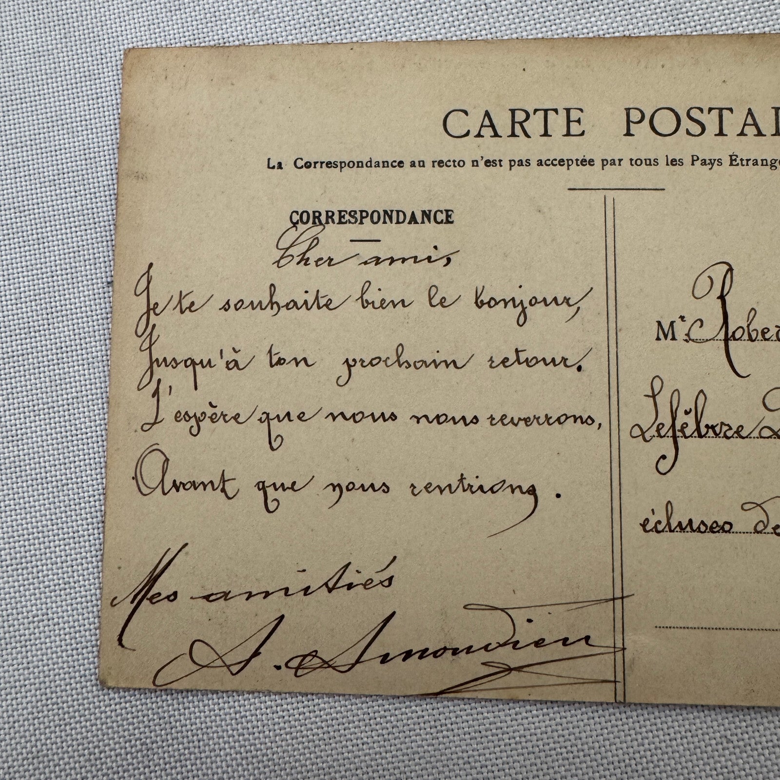 Vintage Airship Dirigible Zeppelin Postcard Post Card French Louis Malecot