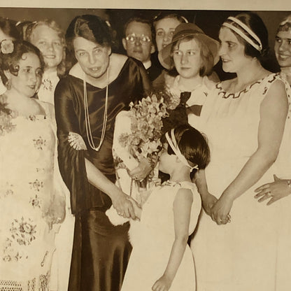 Press Photo Photograph Eleanor Roosevelt First Lady 1934 American School