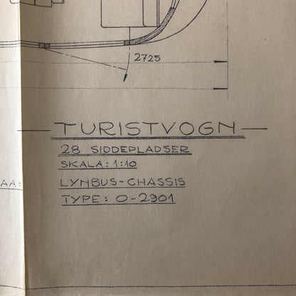 1936 Coachbuilder Bus Design Blueprint Rendering Blue Print Coach Bus Truck