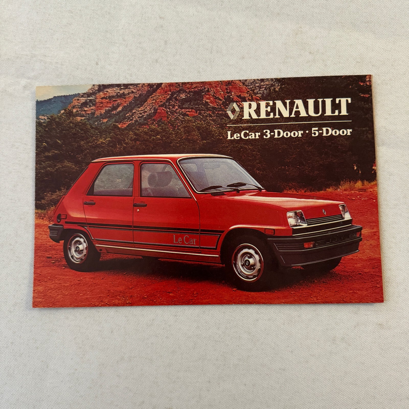 1982 Renault LeCar Car Sales Brochure Catalog Advertising Vintage