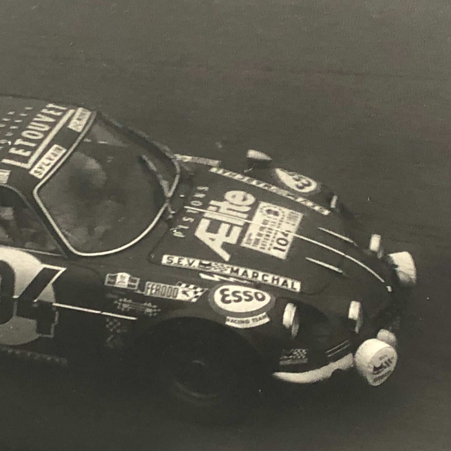 Vintage Renault Alpine Racing Car Photo Photograph Print 1969 Tour de France ? 