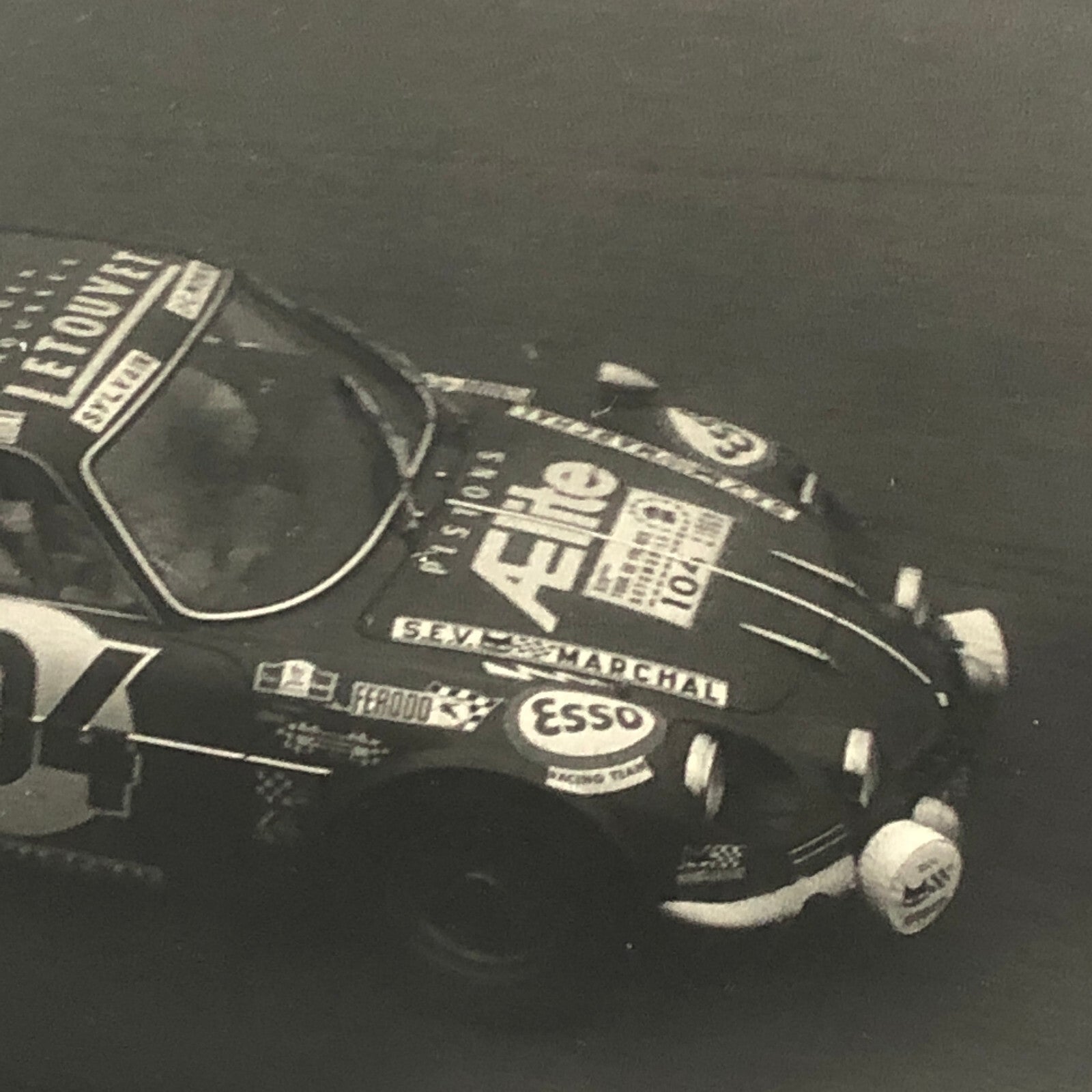 Vintage Renault Alpine Racing Car Photo Photograph Print 1969 Tour de France ? 