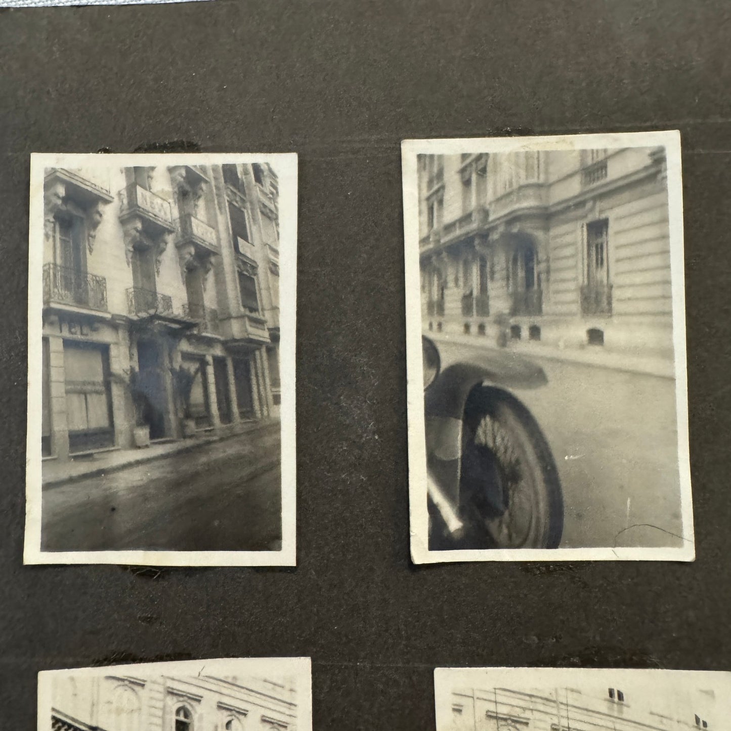 Vintage Photo Album Pages Car Automobile People Horse Cow Animals European