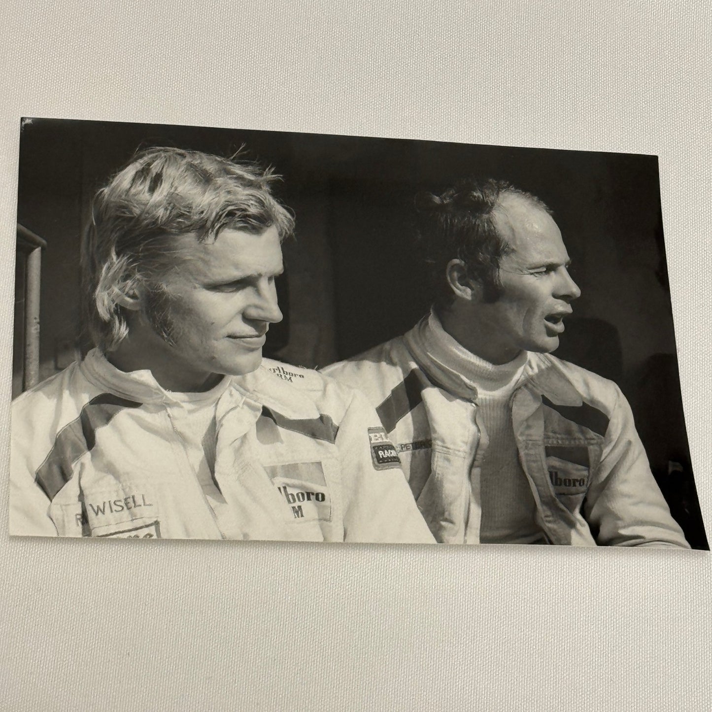 Vintage Racing Photo 1972 Italian Grand Prix Race Reine Wisell Peter Gethin