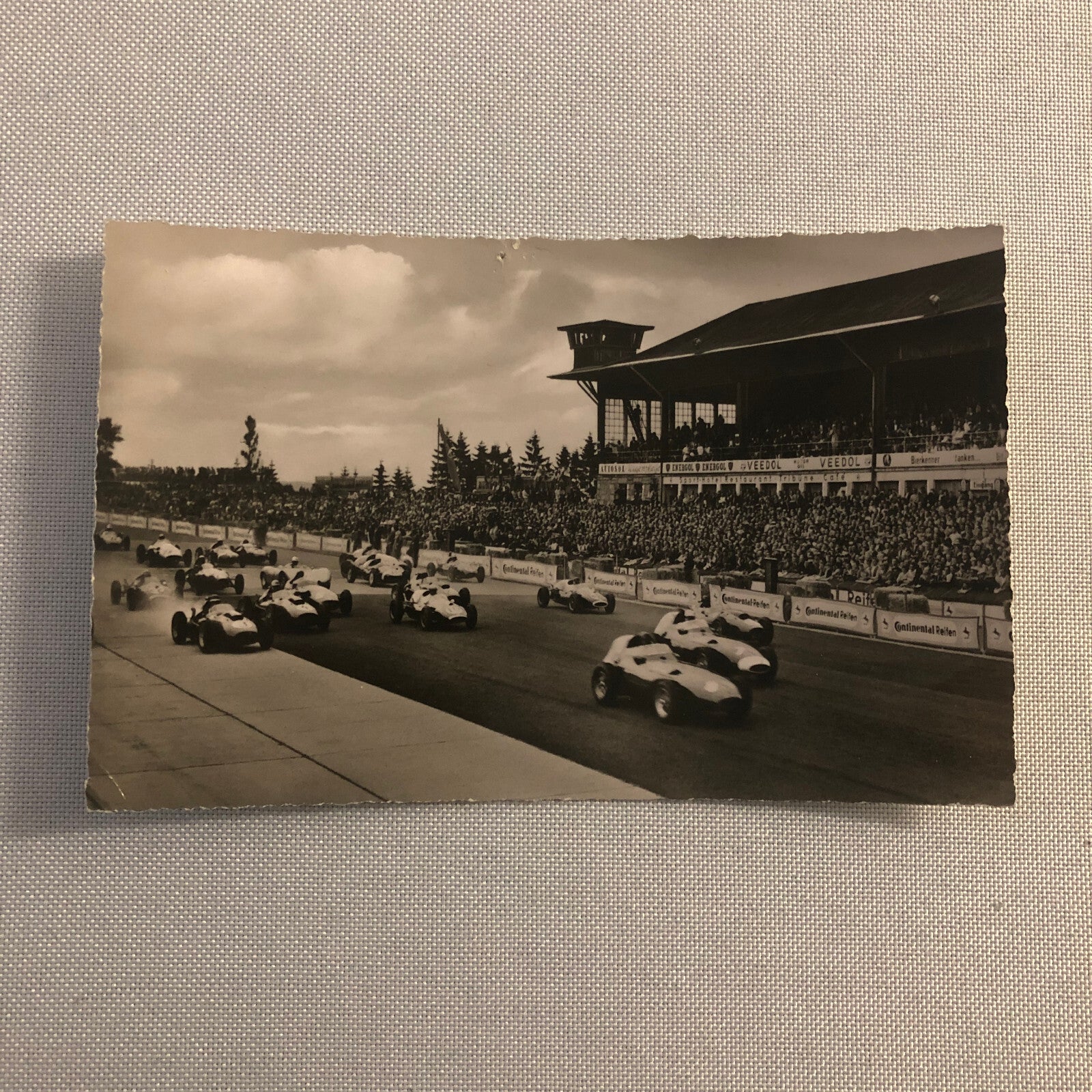 Vintage Car Racing Photo Postcard Post Card Photograph Nurburgring