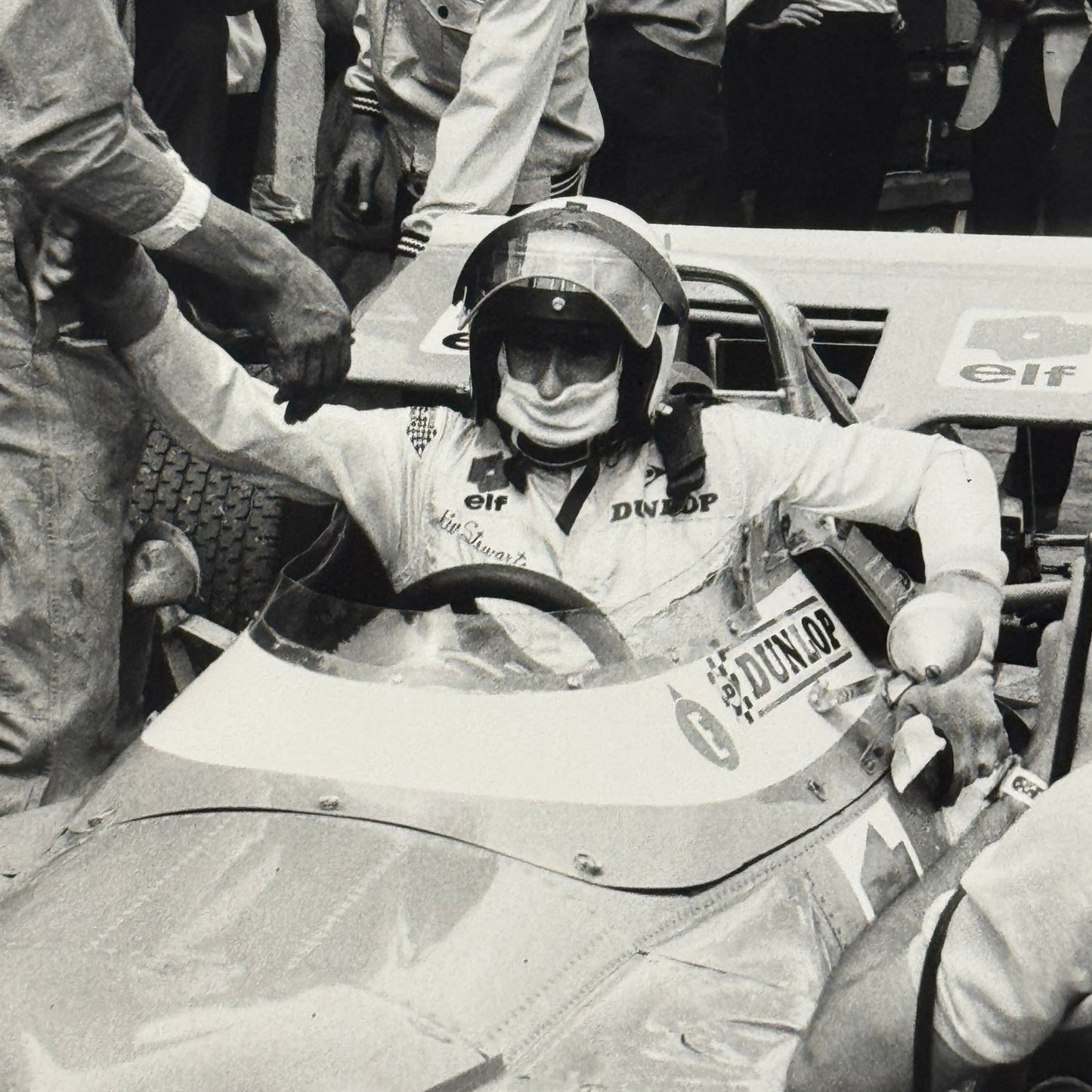 Vintage Racing Photo Jackie Stewart Driver Matra Ford 1969 German Grand Prix