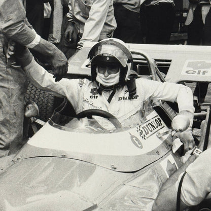 Vintage Racing Photo Jackie Stewart Driver Matra Ford 1969 German Grand Prix