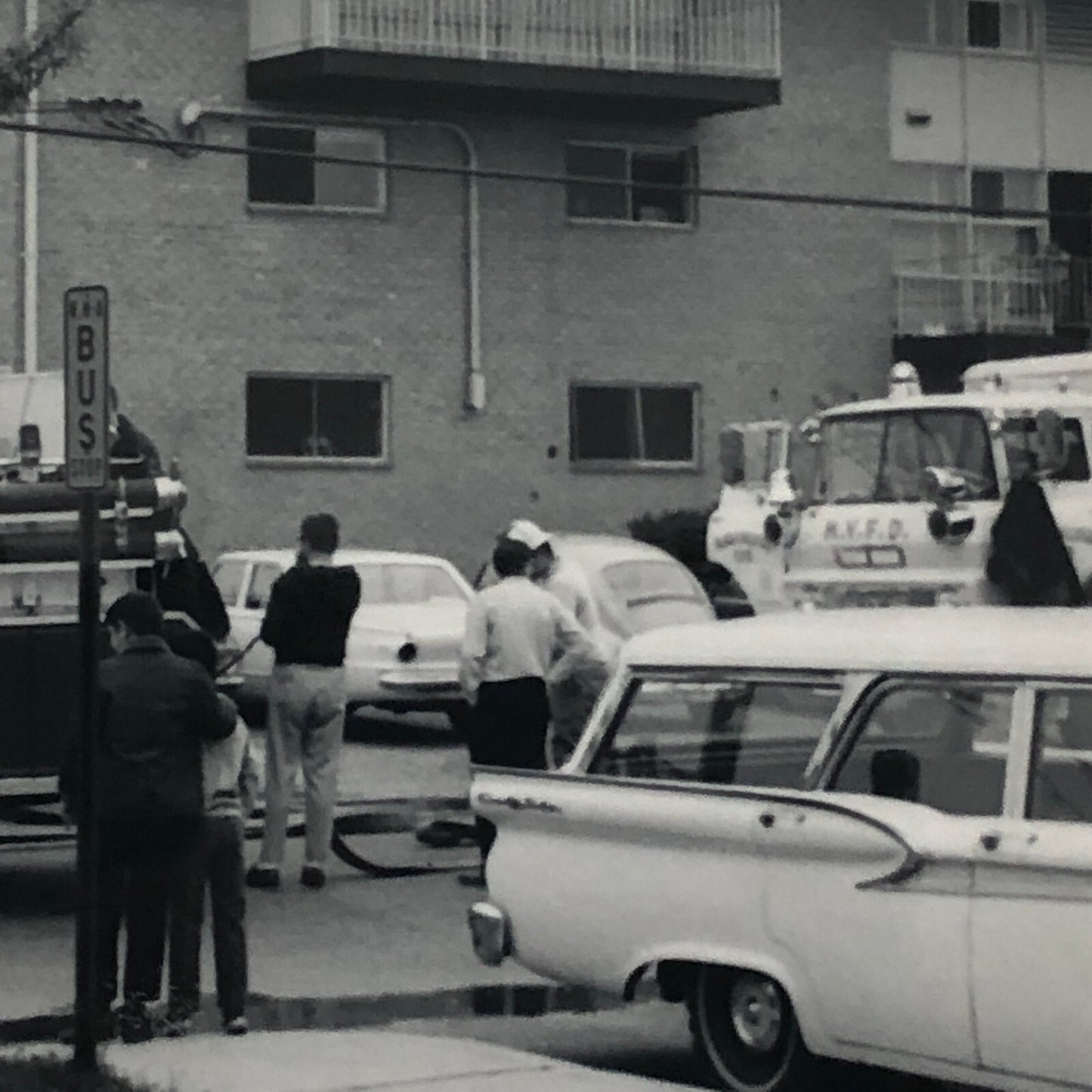 Vintage Fire Truck Firefighter Firefighting Photo Photograph Lot of 3 Cars +