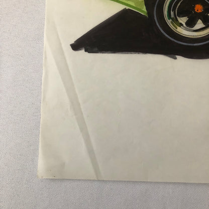 Styling Concept Car Illustration Art Drawing Sketch Vintage Original 1970 ?