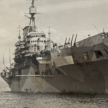British Navy Aircraft Carrier Ship Boat HMS Implacable Press Photo Photograph