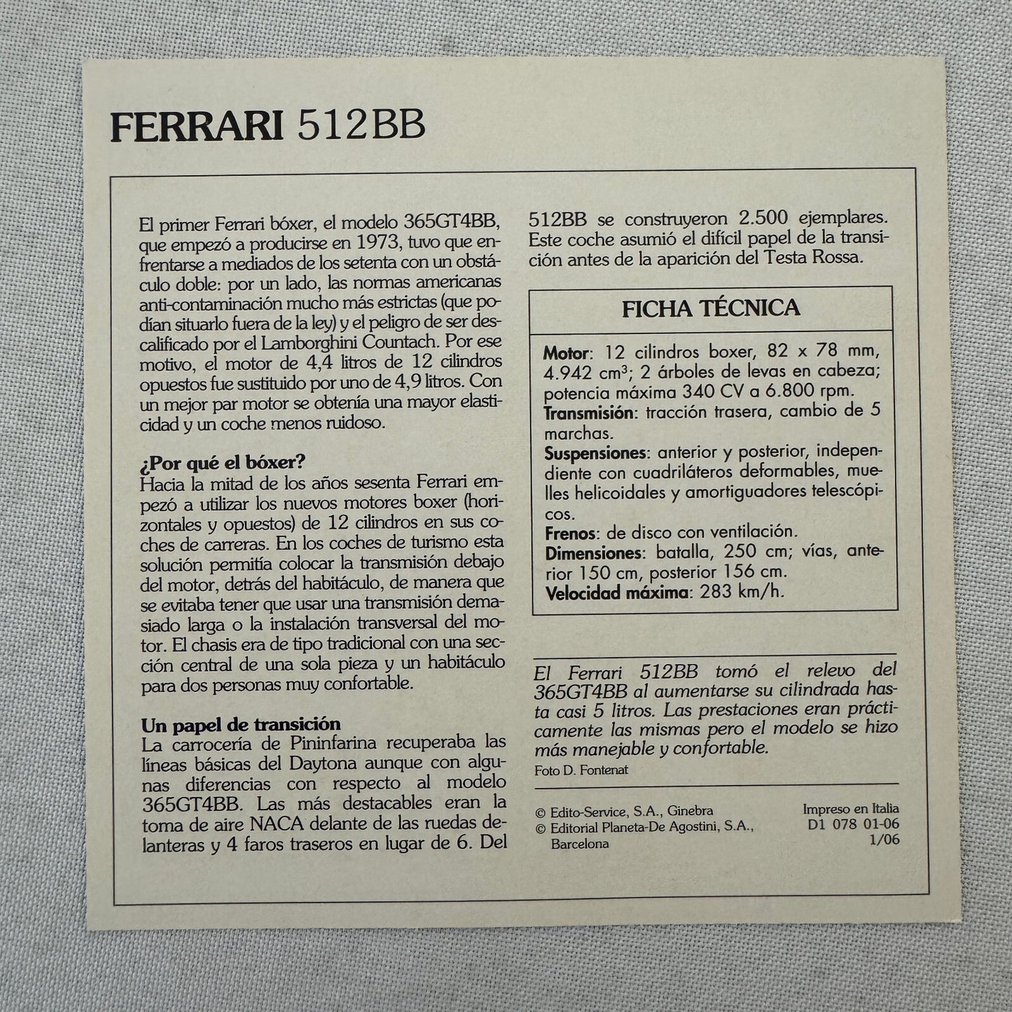 Ferrari Card Lot Ferrari 250 GTO Dino 246 GT F40 512 BB 212 Export 250 GT 365