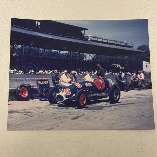 Indy Racing Photo Photograph Bill Holland 1950 Vintage Image Modern Print
