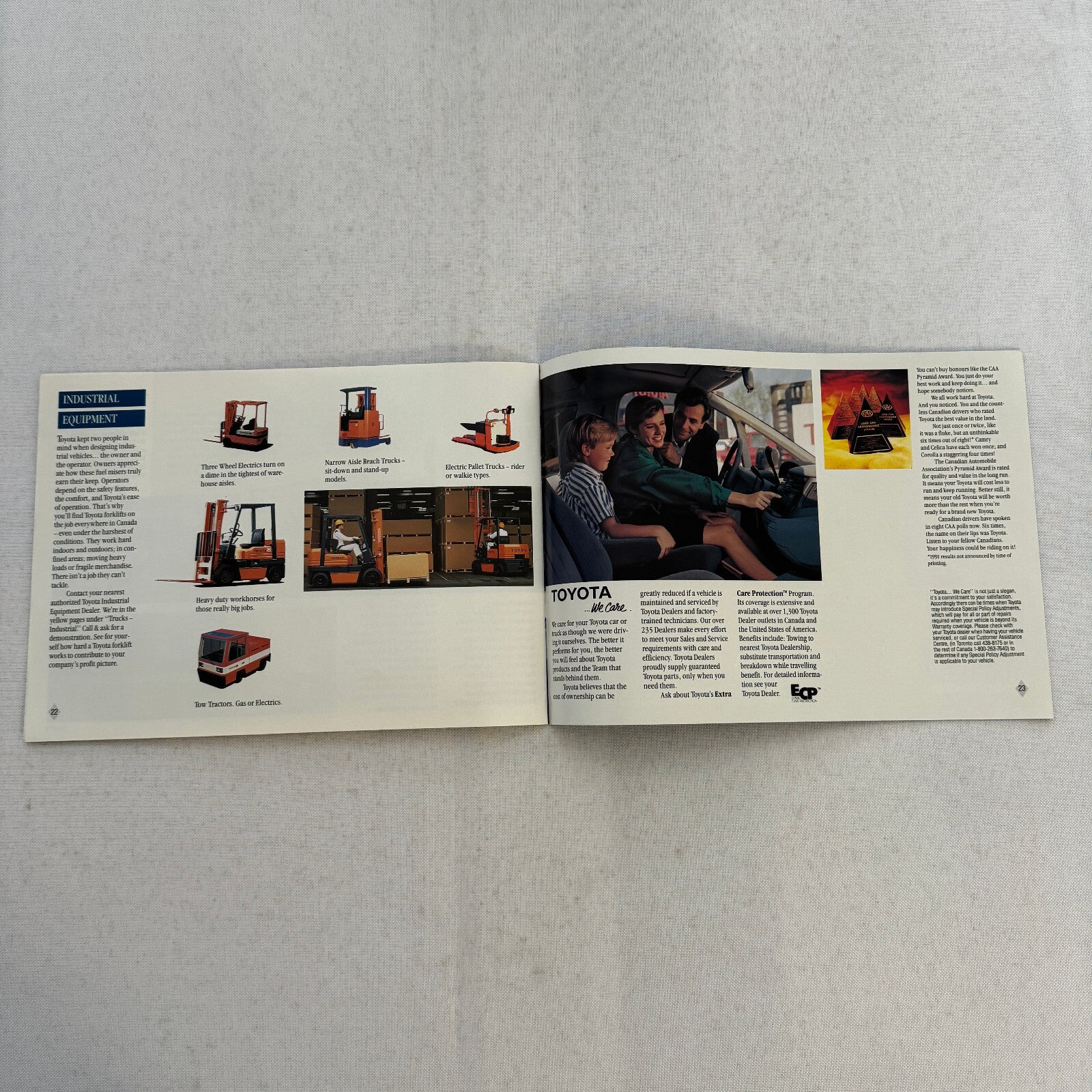 1991 Toyota Sales Brochure Catalog Supra Cressida 4Runner Previa Celica MR2 +