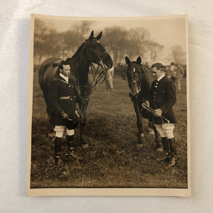 Vintage Press Photo Photograph Hunting Hunter Horseback London News 1933