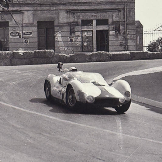 Maserati Birdcage Racing Photo Photograph Lucky Lloyd Casner 1961 Modern Print