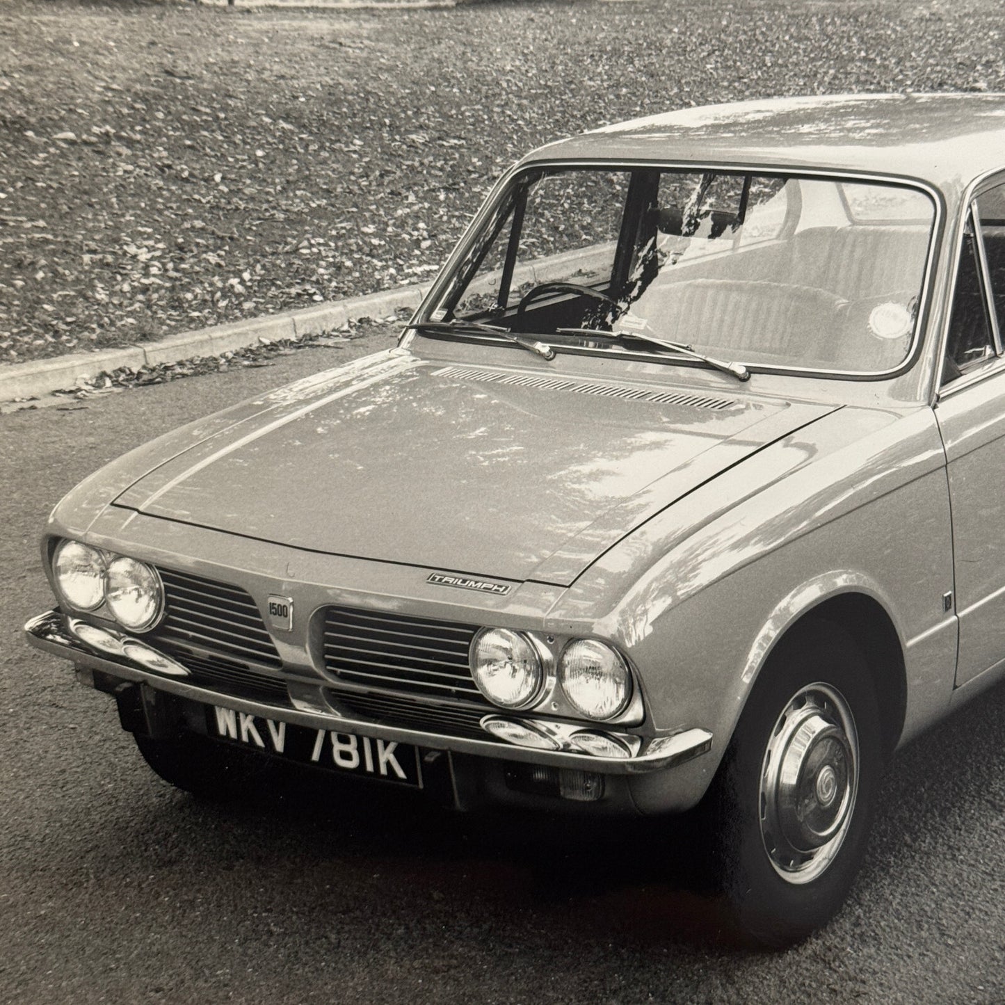 Triumph 1500 Silver Label Car Factory Press Photo Photograph Vintage 1971 1972