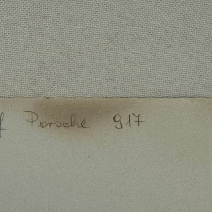 Vintage Porsche 917 Racing Photo Photograph Kurt Ahrens Foto Hruby