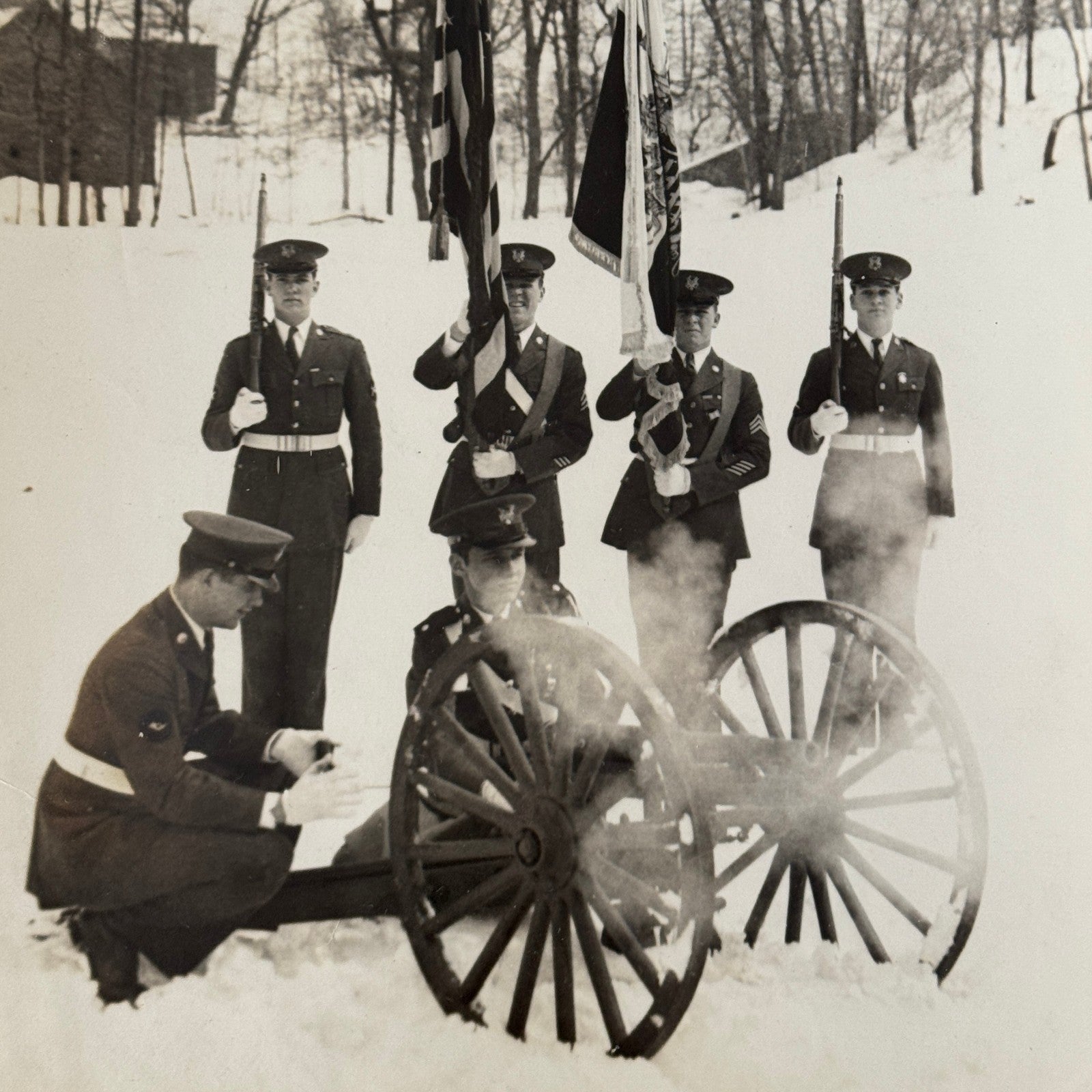 Bordentown Military Institute Cadets George Washington Tribute Press Photo Canon