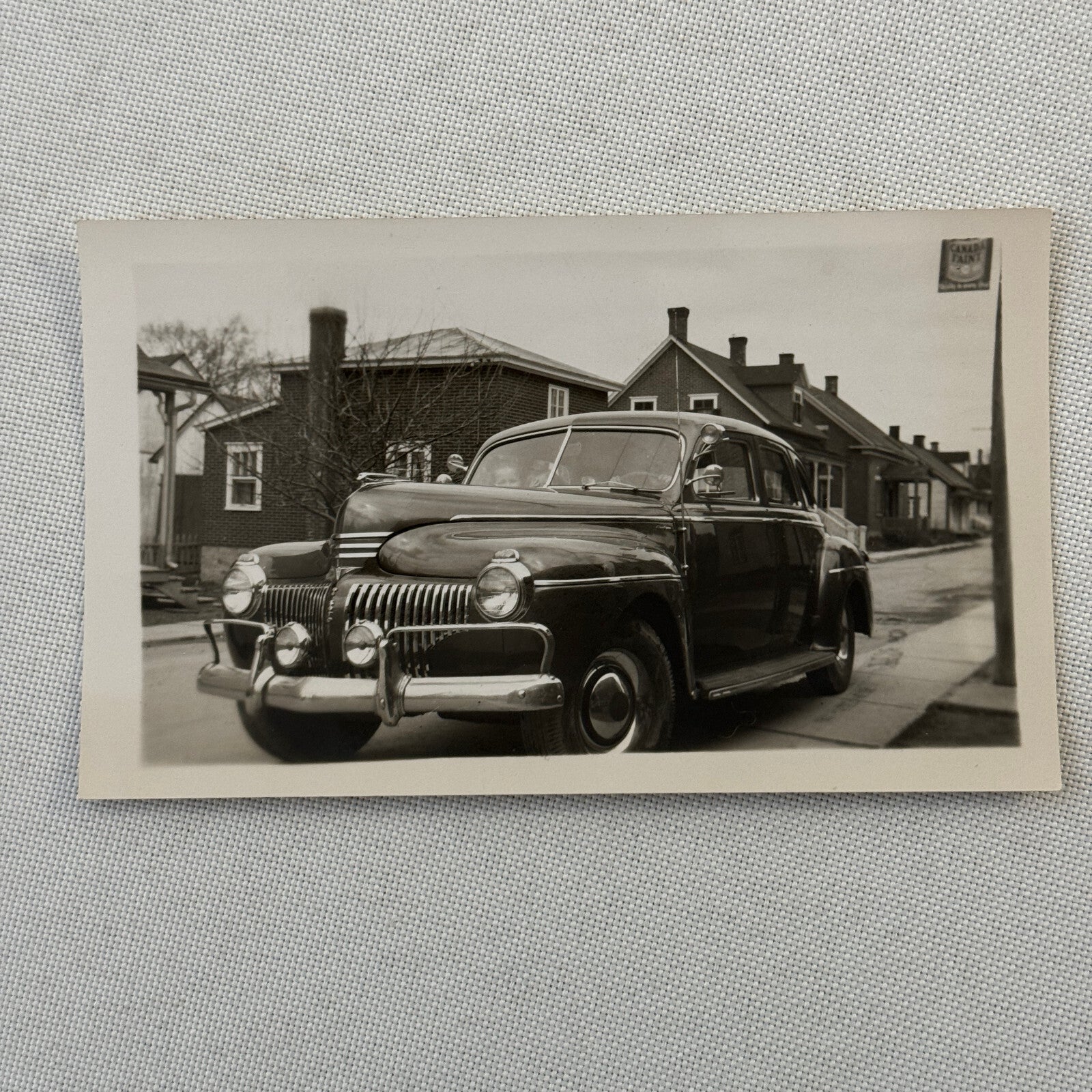 Vintage Car Automobile Snapshot Photo Photograph with Children DS24 Lot 2x