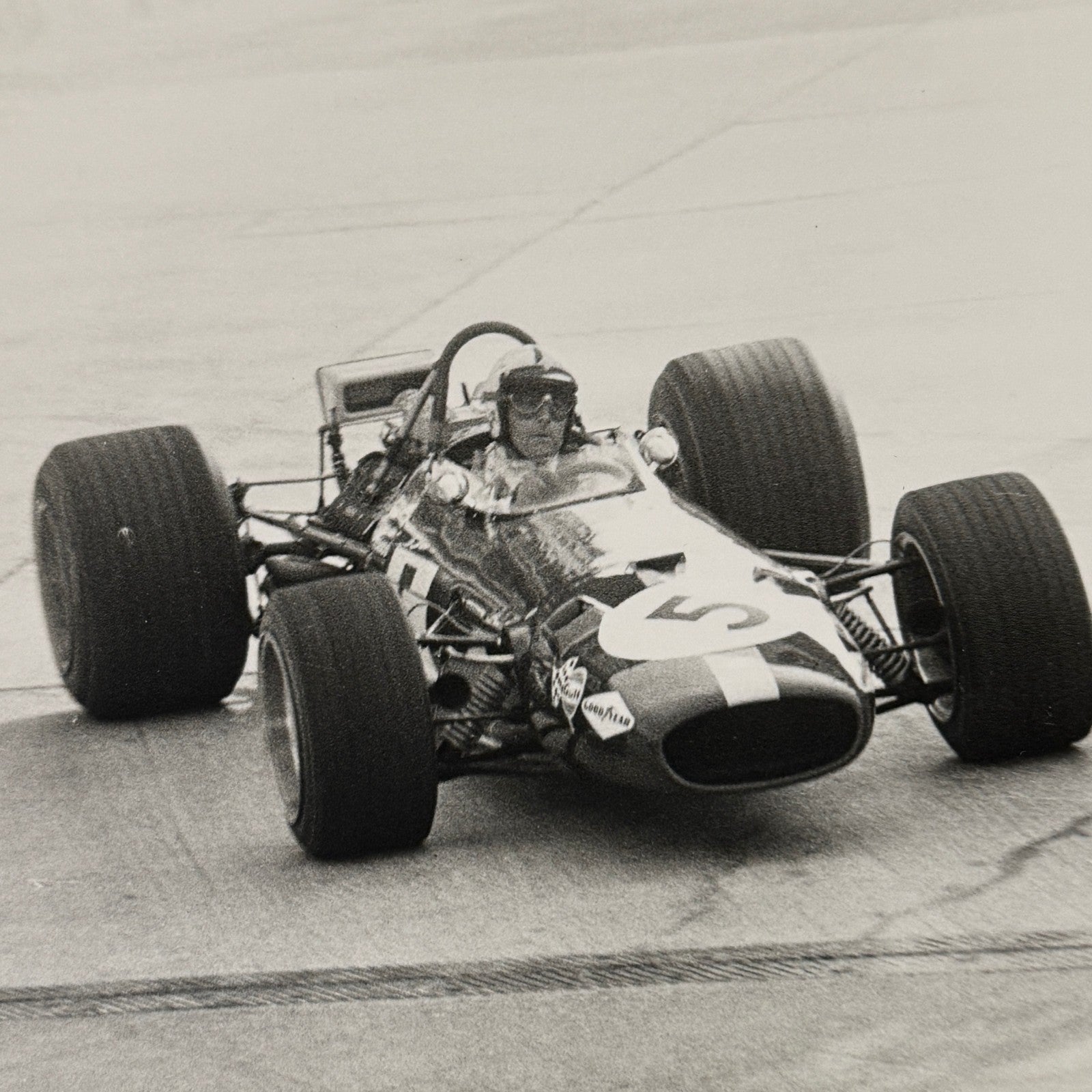 1969 Monaco Grand Prix Racing Photo Jack Brabham BT26 Car Vintage Photograph