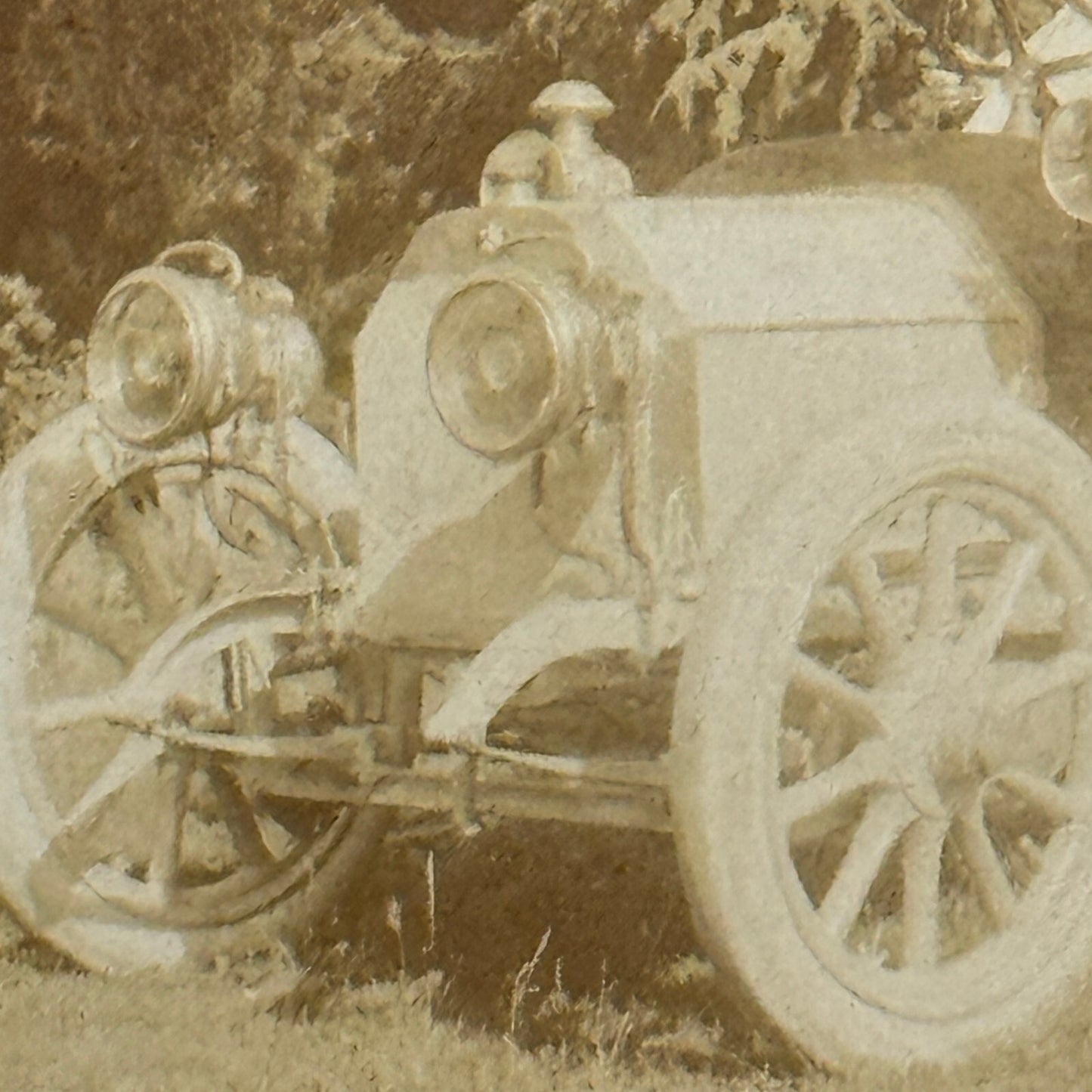 Antique Car Automobile Italian Real Photo Postcard RPPC Photograph