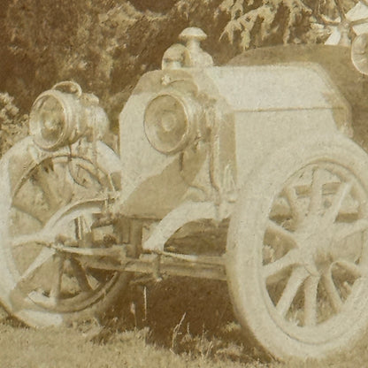 Antique Car Automobile Italian Real Photo Postcard RPPC Photograph