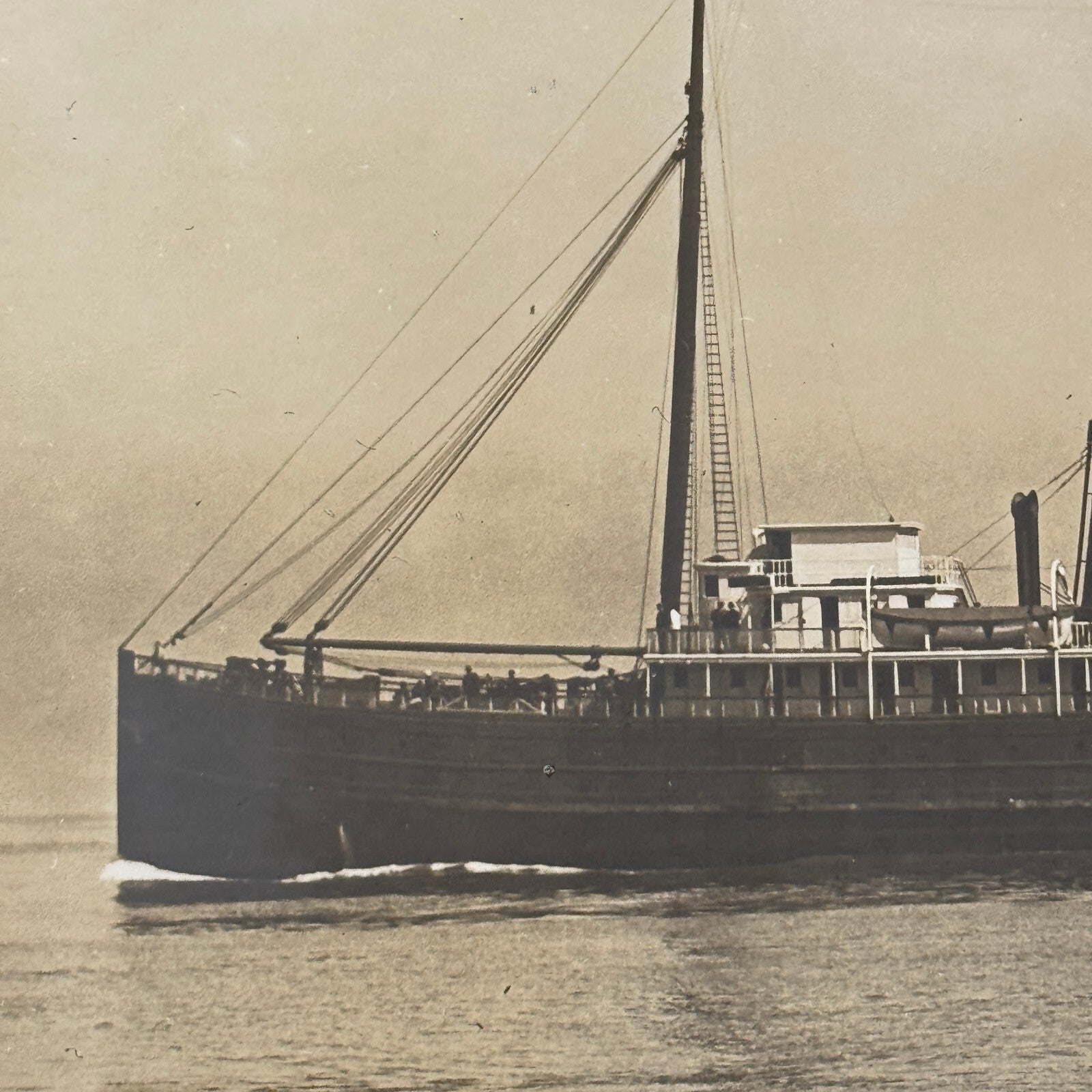 Vintage Ship Boat Photo Photograph Print Santa Clara Waters Company Photo