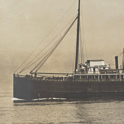 Vintage Ship Boat Photo Photograph Print Santa Clara Waters Company Photo