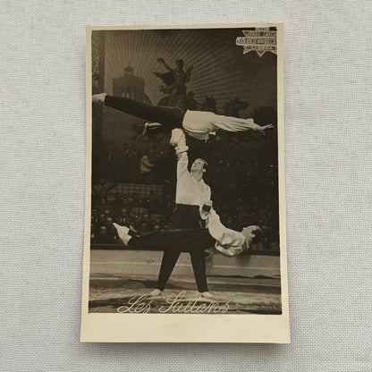 Vintage Circus Acrobat Act Balancing Photo Photograph Lisboa Portugal