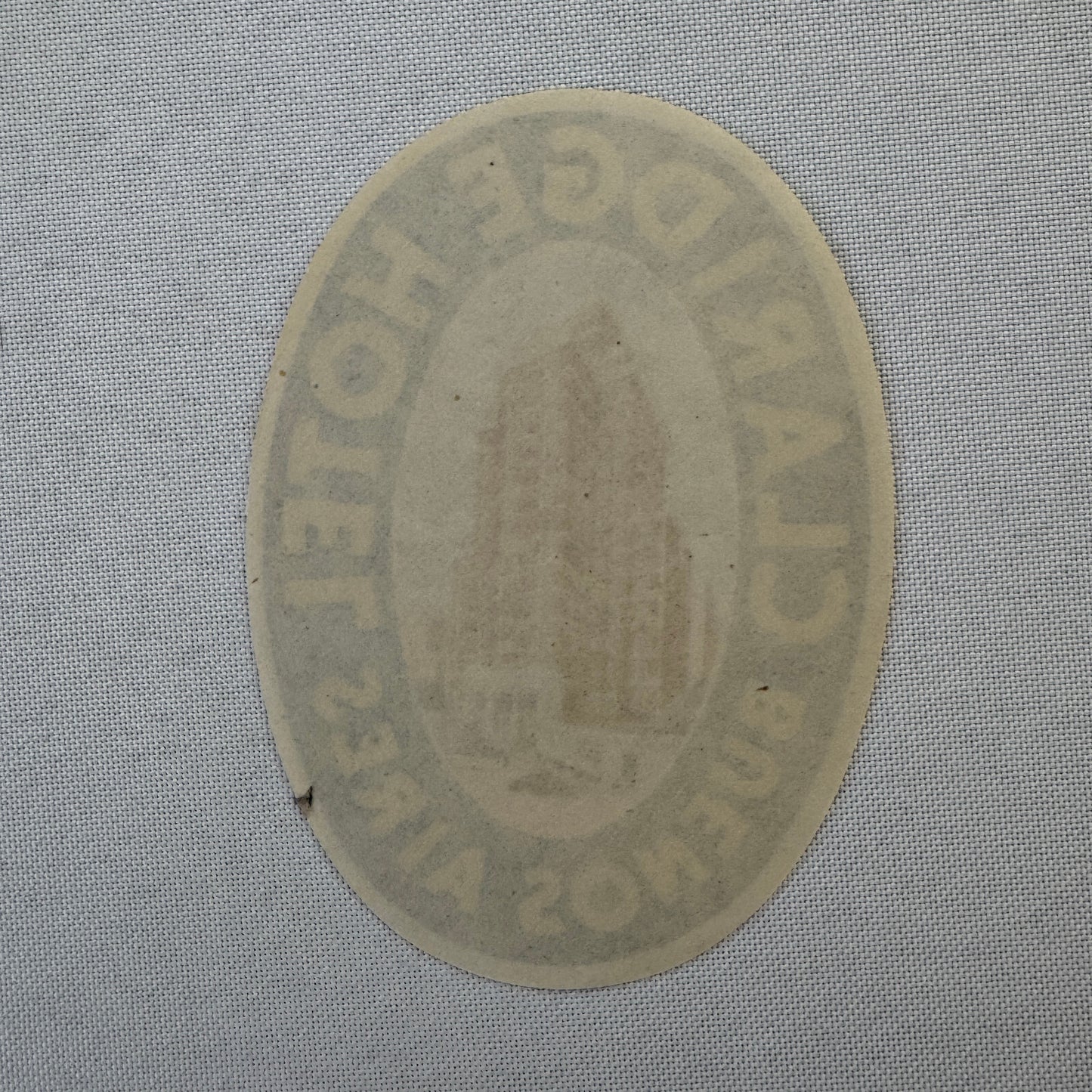 Vintage Hotel Travel Luggage Label Argentina Buenos Aires Claridge Hotel