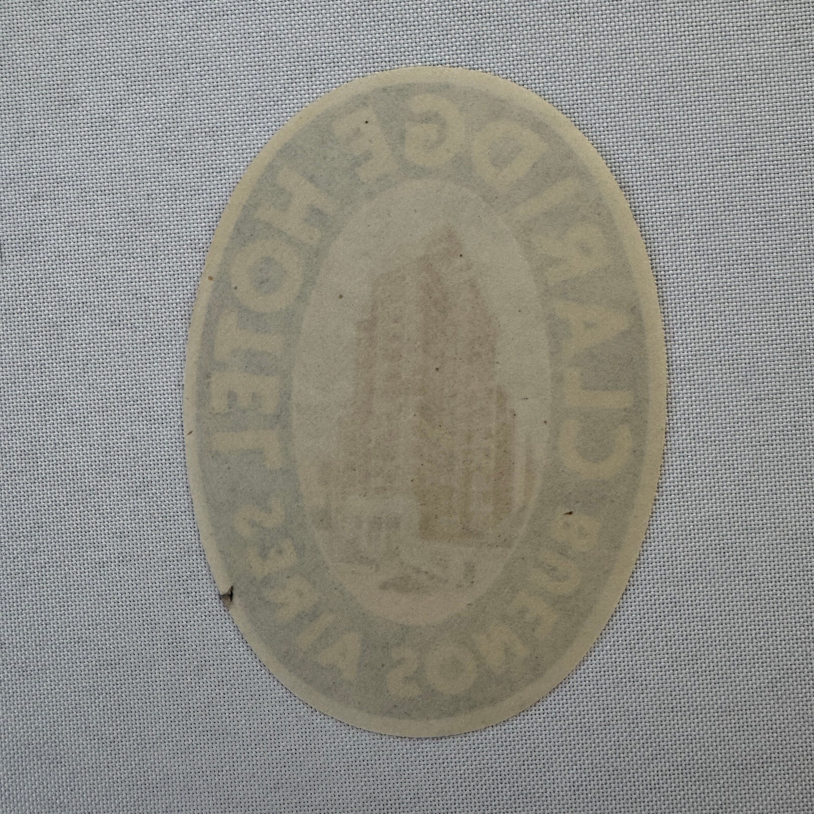 Vintage Hotel Travel Luggage Label Argentina Buenos Aires Claridge Hotel