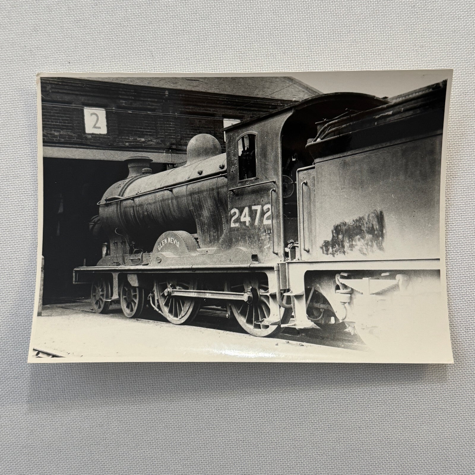 Vintage Train Railway Railroad Rail Photo Photograph Print Glen Nevis 2472