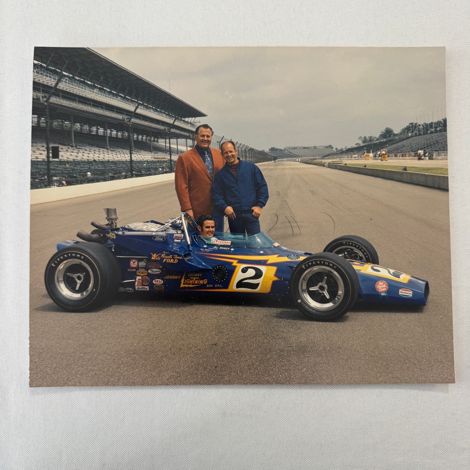 Vintage Indy Racing Photo Al Unser 1970 Car Motorsport Modern Print