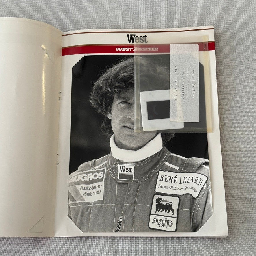 1987 West Zakspeed Racing Team Press Kit Photos Slides Martin Brundle